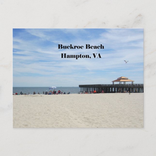 Postal Buckroe Beach, Hampton, Virginia (Anverso)
