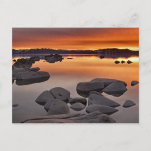 Postal Buck's Beach Sunset, Lake Tahoe...