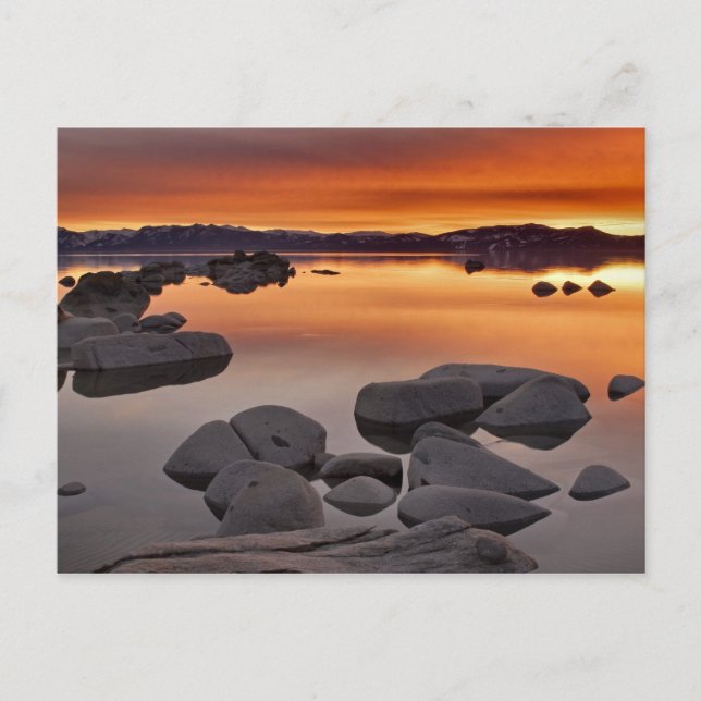 Postal Buck's Beach Sunset, Lake Tahoe... (Anverso)