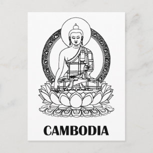 Postal Buda Camboya