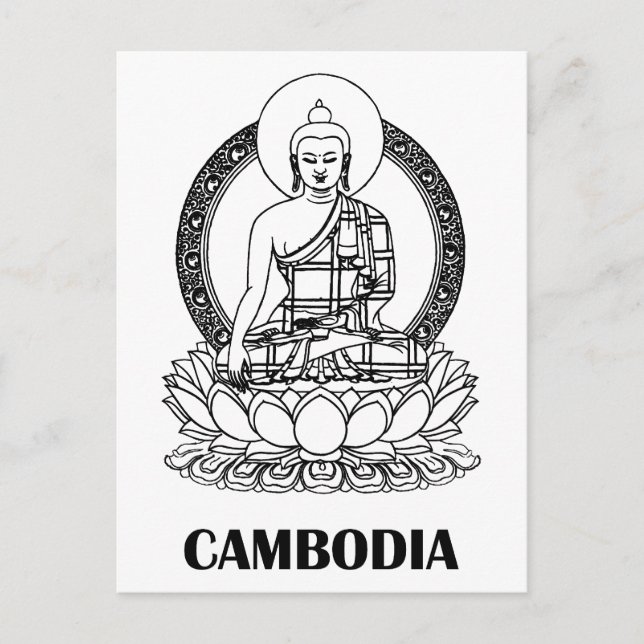 Postal Buda Camboya (Anverso)
