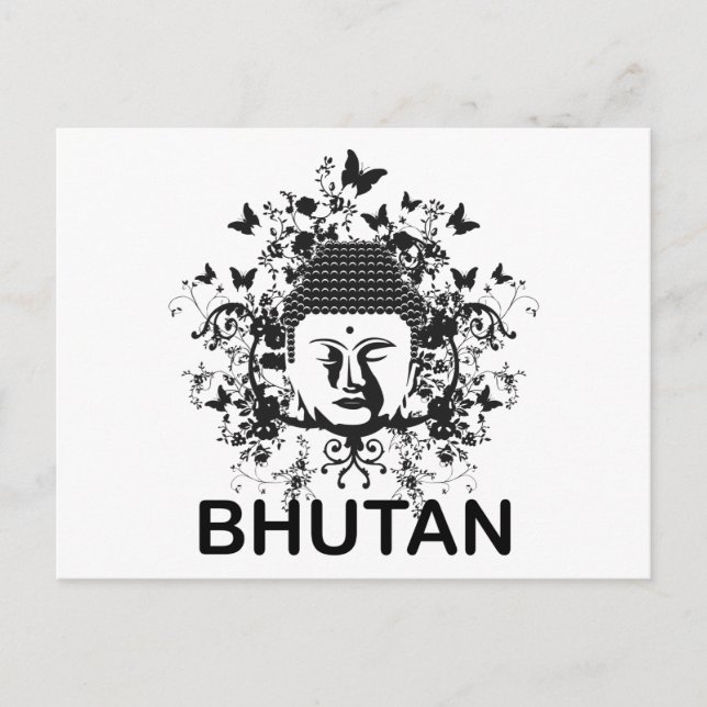 Postal Buda de Bután (Anverso)