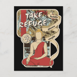 Postal Buda, Dharma y Sangha