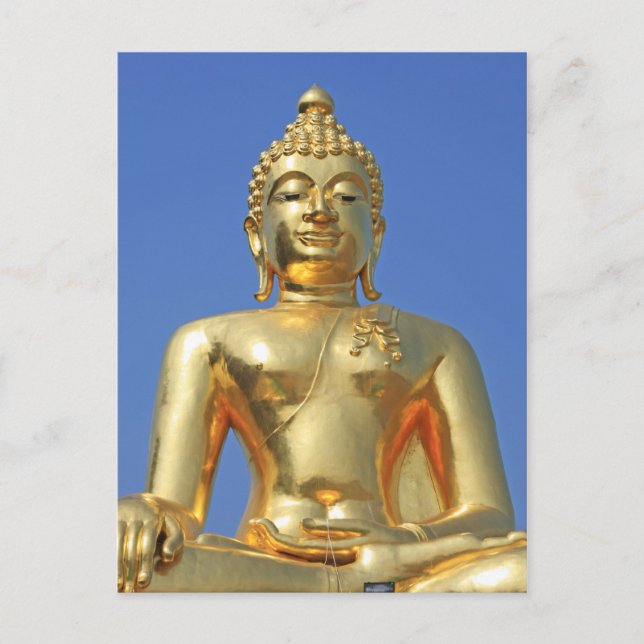 Postal Buda Dorado cerca del Triángulo Dorado Chiang Rai (Anverso)