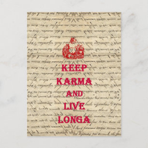 Postal Buda gracioso dice