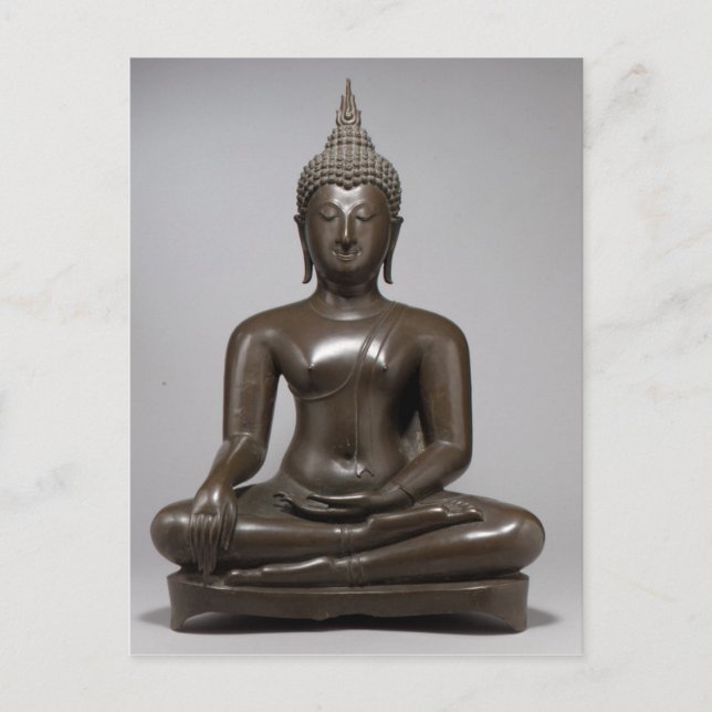 Postal Buda sentado - siglo XV (Anverso)