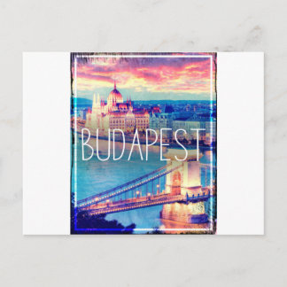 Postal Budapest, afiche vintage