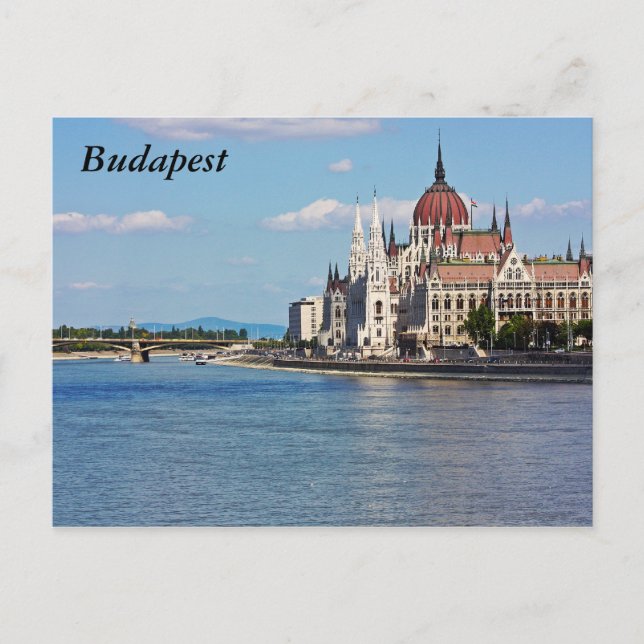 Postal Budapest, el edificio del Parlamento, Budapest (Anverso)