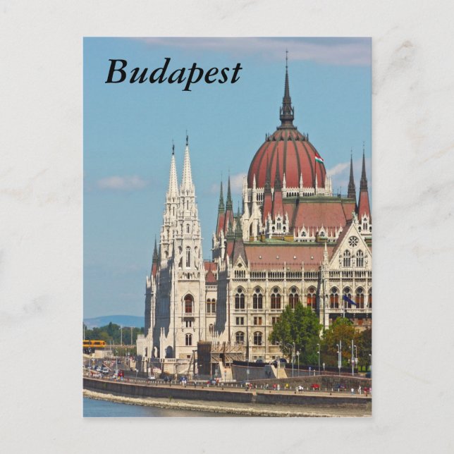 Postal Budapest, el edificio del Parlamento, Budapest (Anverso)
