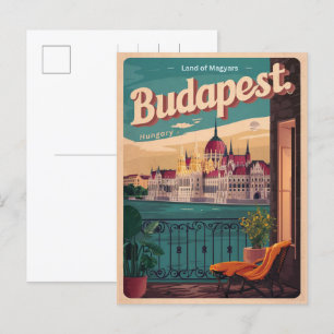Postal budapest hungage vintage elizabeth bridge Gifts