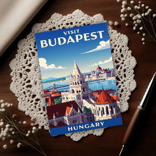 Postal Budapest, Hungría en la década de 1960 Viajes anti