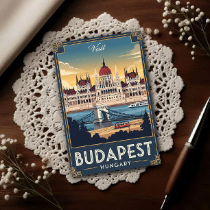 Postal Budapest, Hungría en la década de 1960 Viajes anti
