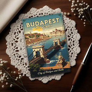 Postal Budapest, Hungría en la década de 1960 Viajes anti