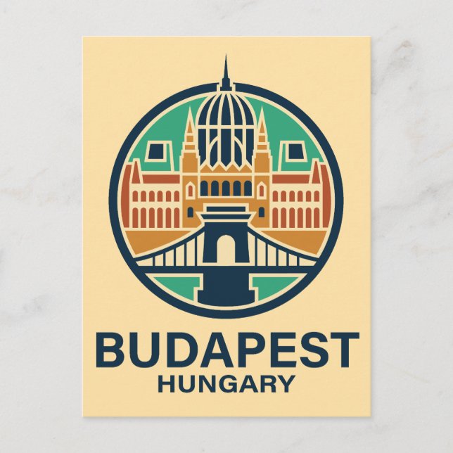 Postal Budapest Hungría Europa (Anverso)