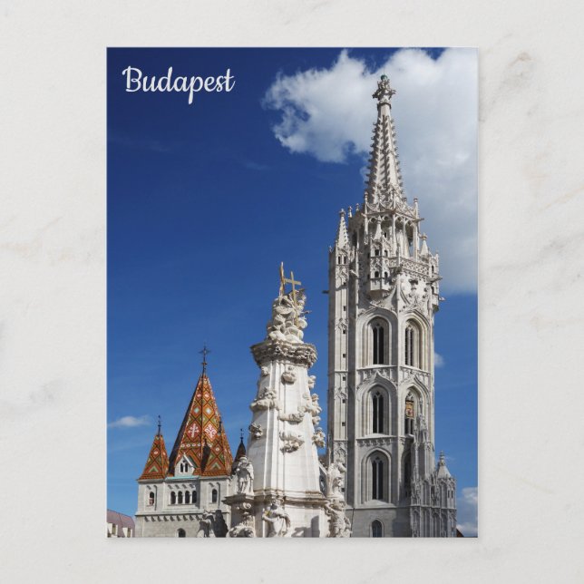 Postal Budapest Hungría Matthias (Anverso)