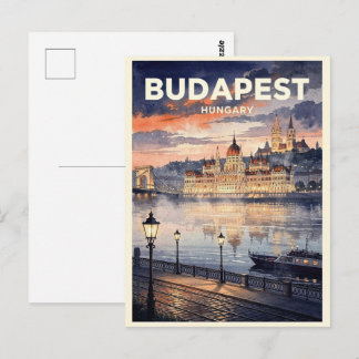 Postal Budapest Hungría Viaje Antiguo