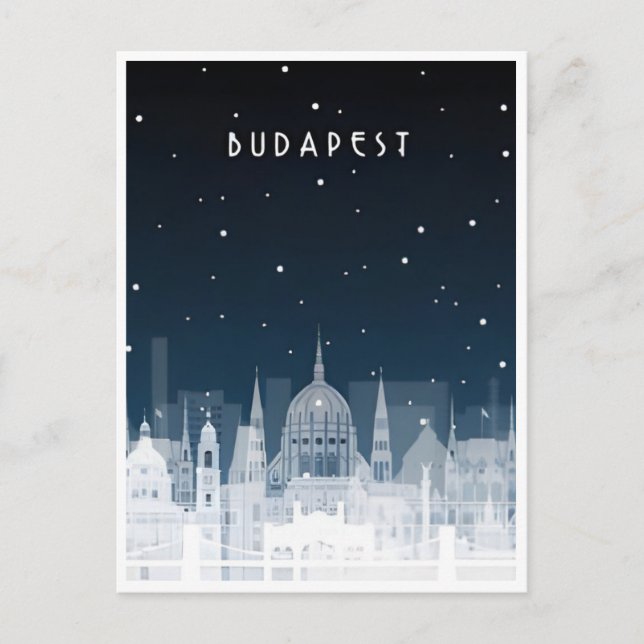 Postal Budapest Hungría Viaje arte Viaje recuerdo retro d (Anverso)