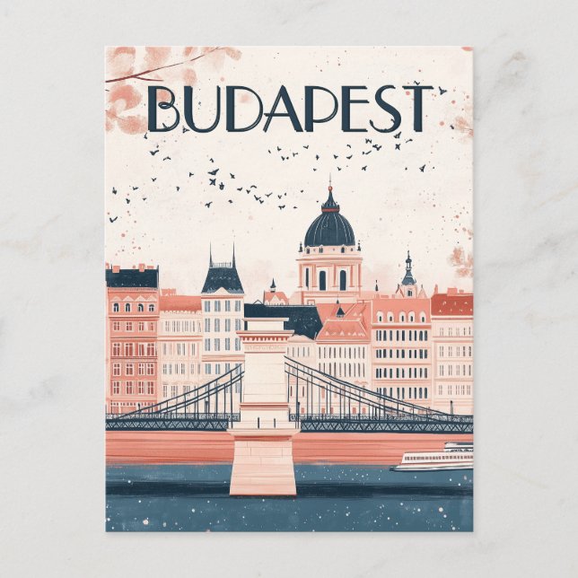 Postal Budapest Hungría Viajes (Anverso)