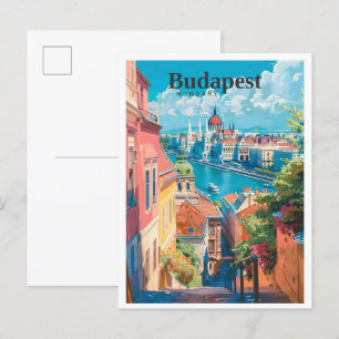 Postal Budapest Hungría Viajes de arte