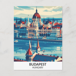Postal Budapest Hungría Viajes de arte retro