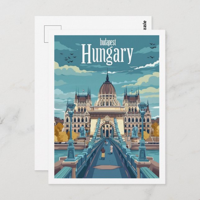 Postal Budapest Hungría Vintage Famoso lugar de viaje (Anverso / Reverso)