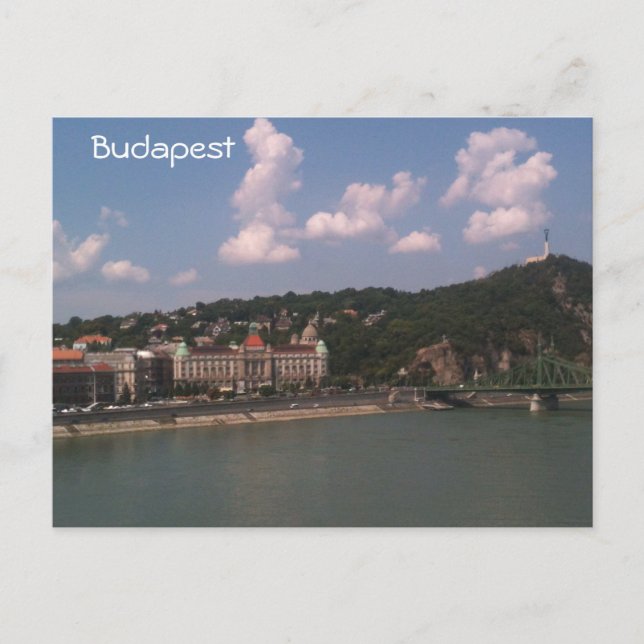 Postal Budapest - Puente de la Libertad y Colina Gellert (Anverso)
