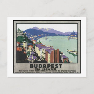 Postal Budapest vía Harwich