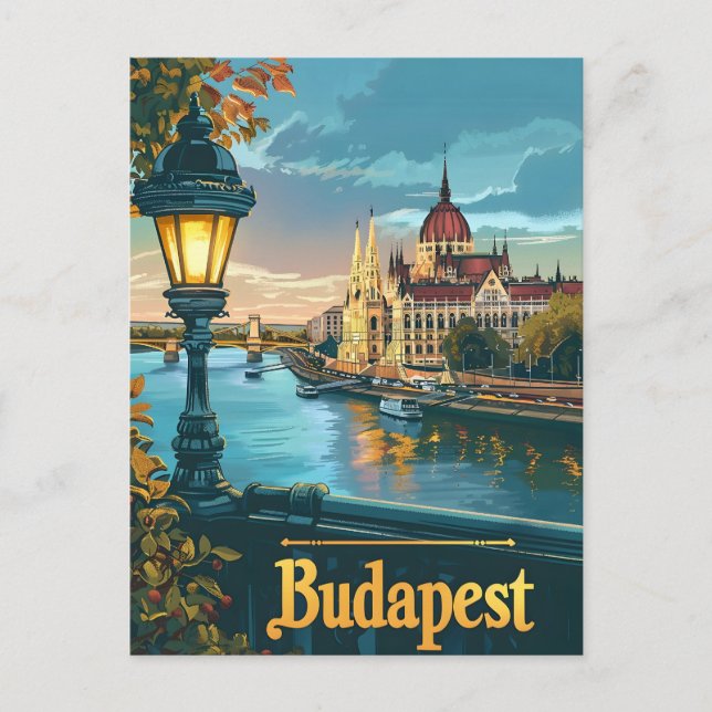 Postal Budapest vintage (Anverso)