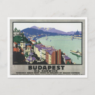 Postal Budapest Vintage Hungría