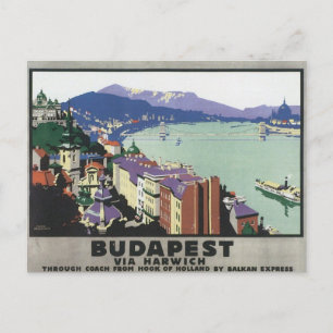 Postal Budapest Vintage Hungría