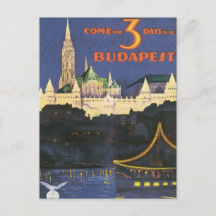 Postal Budapest Vintage Hungría
