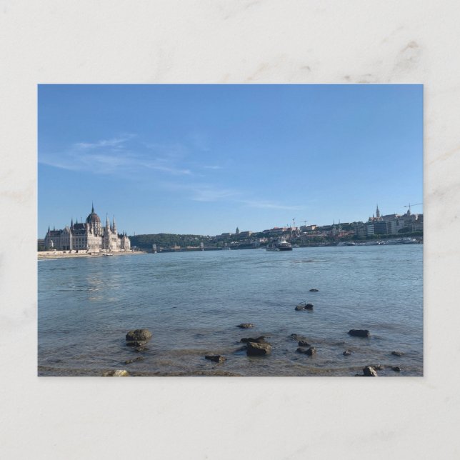 Postal Budapest y el Danubio (Anverso)