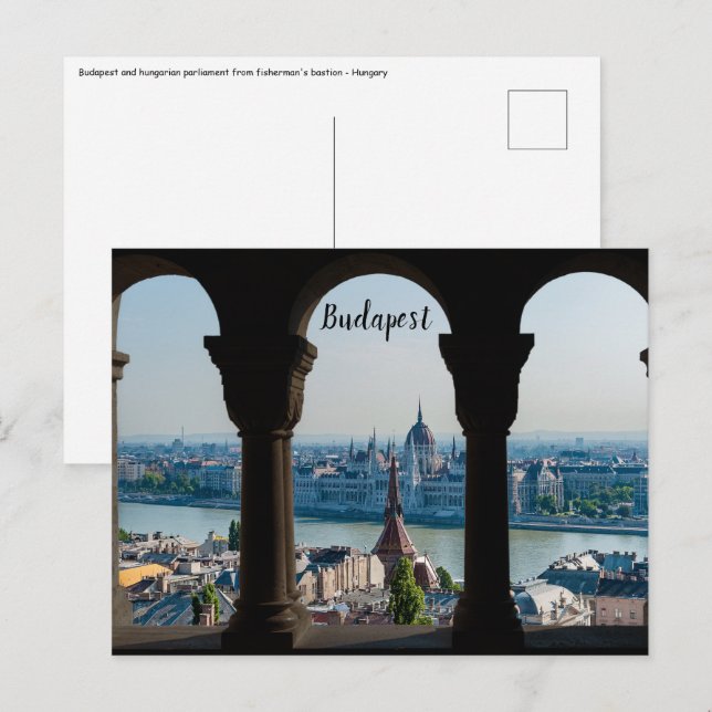 Postal Budapest y parlamento húngaro (Anverso / Reverso)
