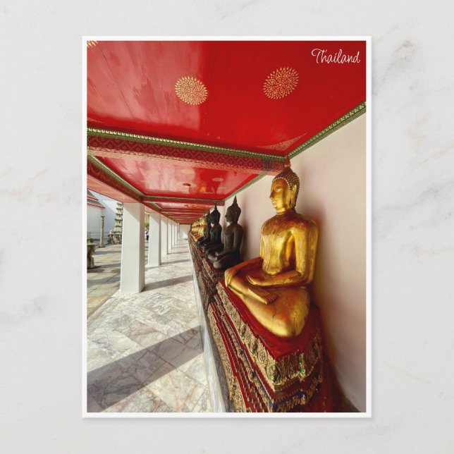 Postal budas wat pho tailandia (Anverso)