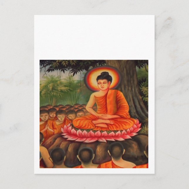 Postal BUDDHA Budismo Paz (Anverso)