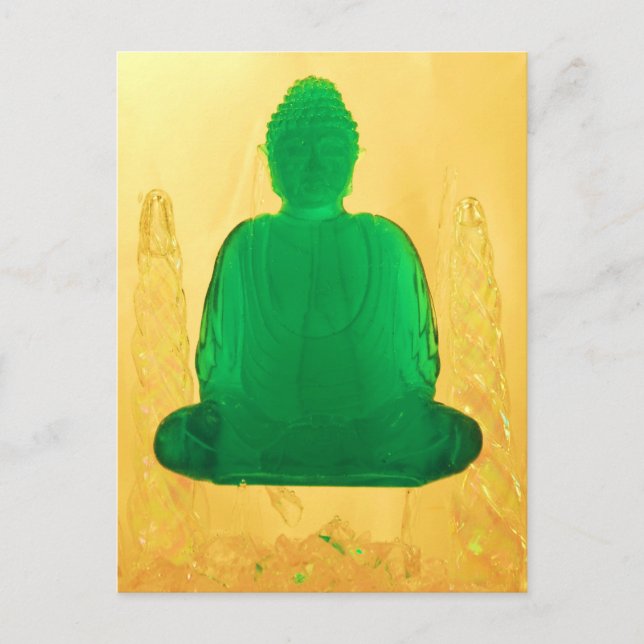 Postal buddha en oro (Anverso)