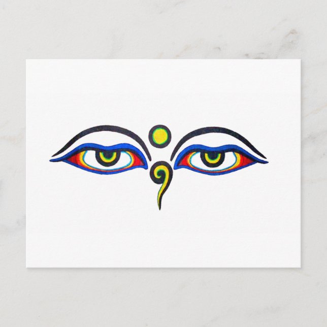 Postal Buddha Eyes (Anverso)