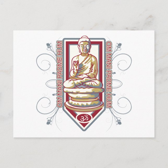 Postal Buddha Om Mani Padma Hum (Anverso)