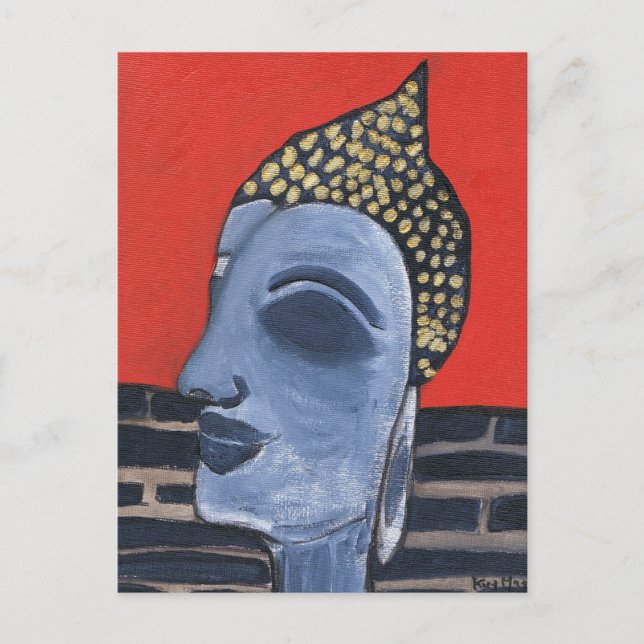 Postal buddha Postcard dormido (Anverso)