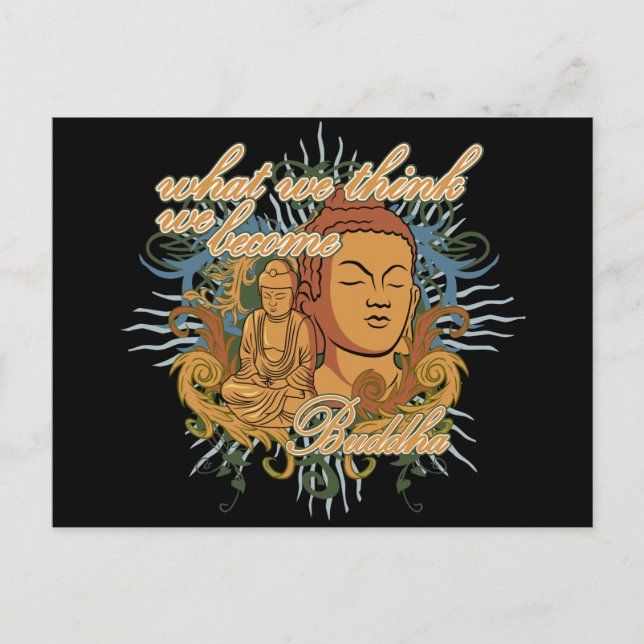 Postal Buddha se convierte en cita (Anverso)