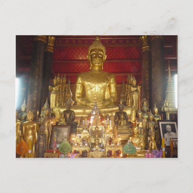 Postal buddha sentado (Anverso)