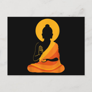Postal Buddha YingYang Zen Yoga, Relájate, disfruta de la