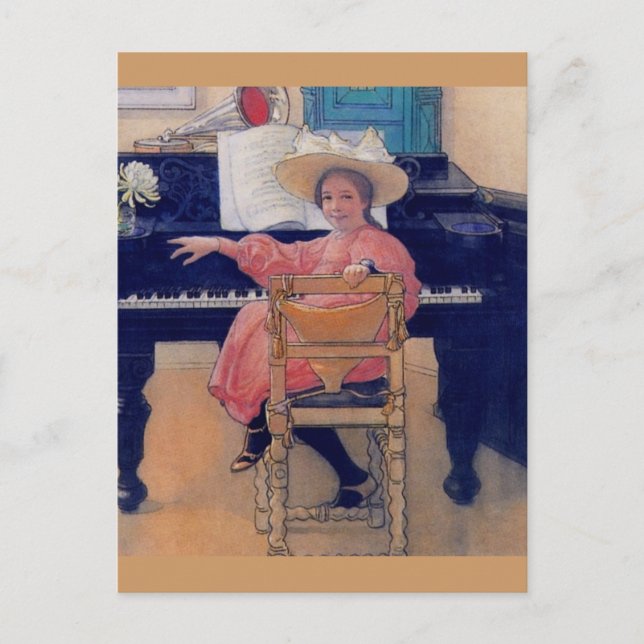 Postal Budding Piano Diva (Anverso)