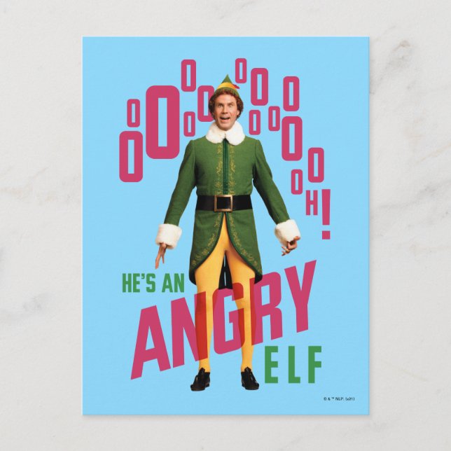 Postal Buddy the Elf | He's an Angry Elf (Anverso)
