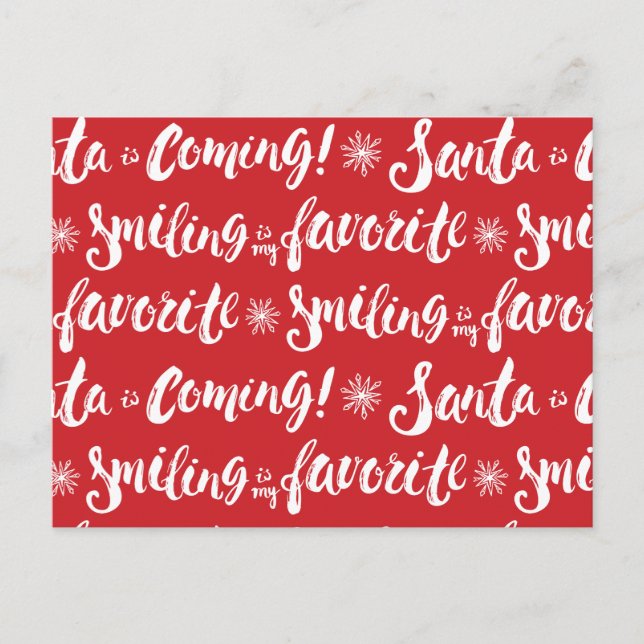 Postal Buddy the Elf | Sonreír es mi patrón favorito (Anverso)