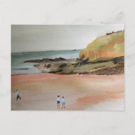 Postal Bude, Cornualles, Playa, Suffolk, Arte Costero