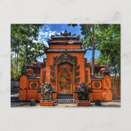 Postal Budismo de la Puerta del Templo Destino de Viaje I