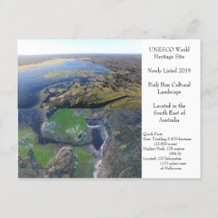 Postal Budj Bim, patrimonio mundial de la UNESCO