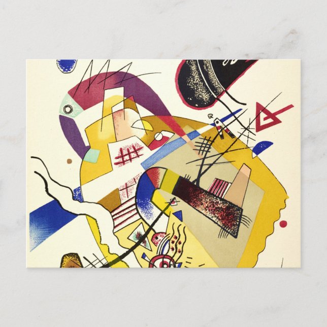 Postal Buen humor, 1923 de Wassily Kandinsky (Anverso)
