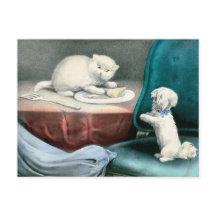 Buen pequeño Fido y gatito travieso, 1893